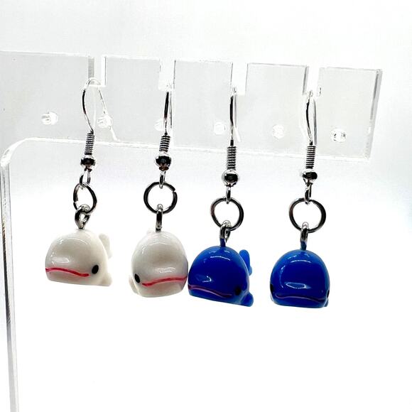Fish Earrings - Whale Earrings - Goldfish Accessories - Beach Earring - Vacation - Picture 2 of 11